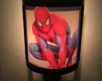 FREE SHIPPING Spider-Man night light... That transforms itself into a personalized custom night. You can put any image into the frame.