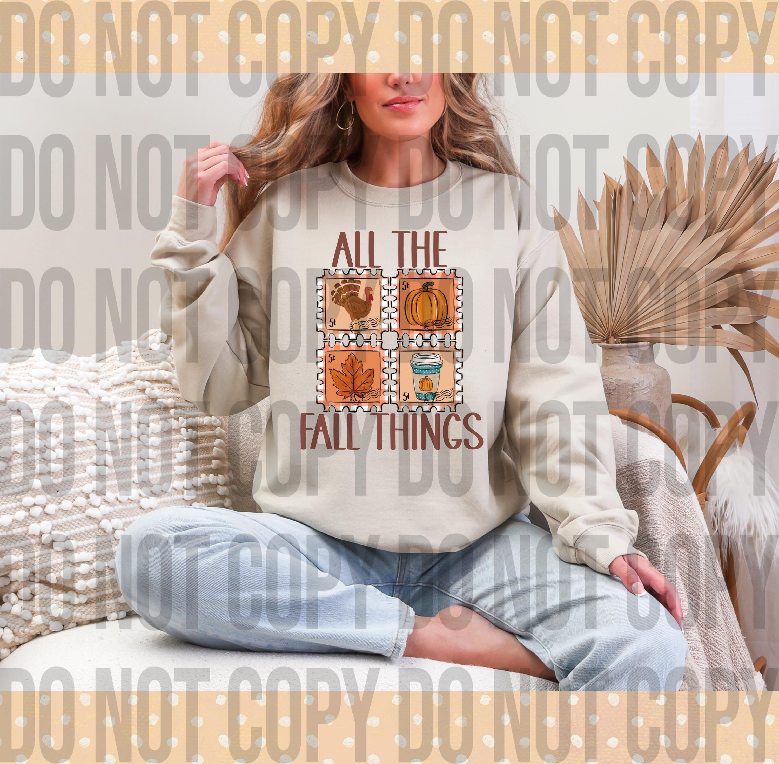 All the Fall Things Stamp PNG: Digital Download - Etsy