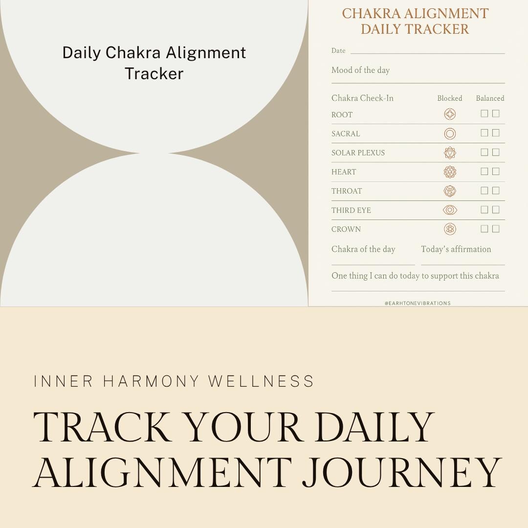 Chakra Alignment Tracker | Daily Printable Journal for Energy Healing ...