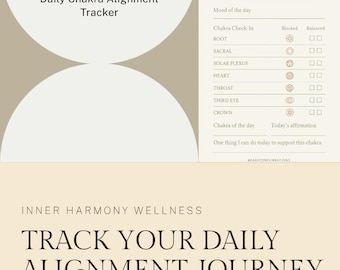 Chakra Alignment Tracker | Daily Printable Journal for Energy Healing & Self-Care