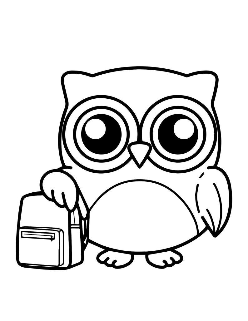 My First Day of School Coloring Page Printable Back to School Activity ...
