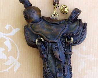 Western Horse Saddle Ceiling Fan / Light Pull
