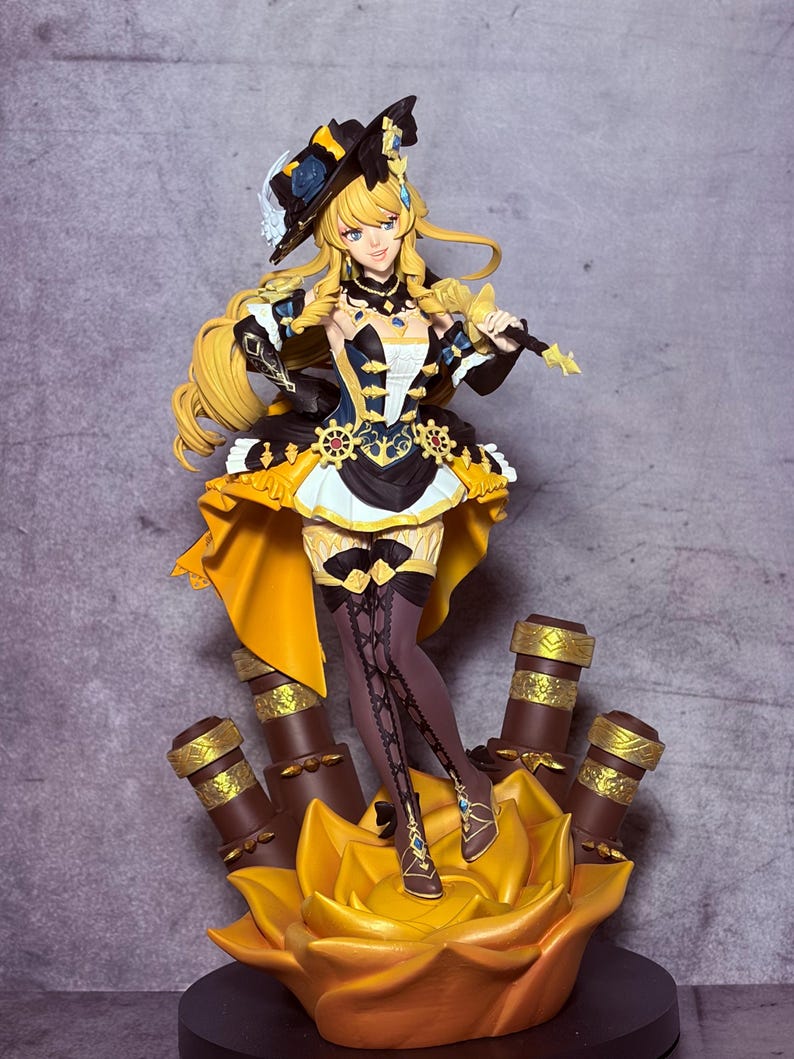 Female Character R Base Genshin Impact Navia Figure ( Painted Ready to Ship) 14K High ...