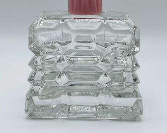 Vintage Parfumerie De Raymond Cut Glass “Pinx” Perfume Bottle Art Deco