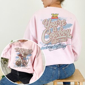 Camisetas de Disney de doble cara de Tay Story, camiseta de Tay Story Friends, viaje a Disneyland WDW en familia 2026, camisetas "Tienes un amigo en mí" Blossom/Light Pink