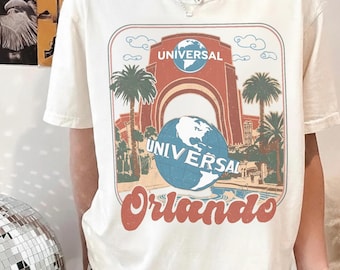 Vintage Universal Studios Orlando Shirt, Retro Universal Globe Theme Park Tee, Florida Travel Vacation Shirt, Universal Studios Souvenir Tee