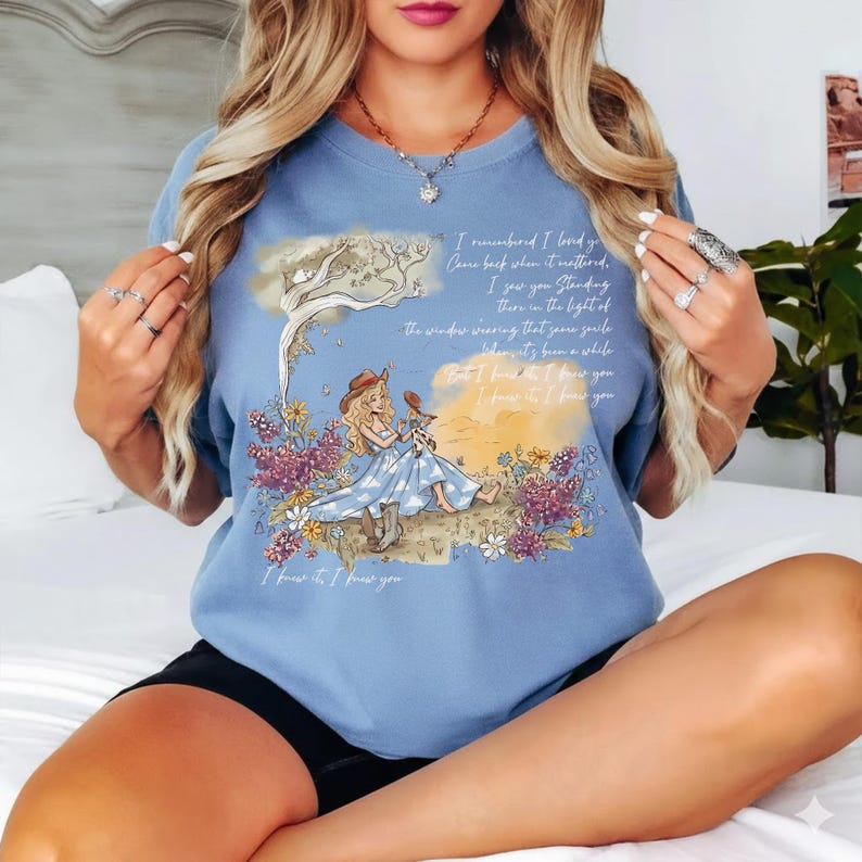 Comfort Colors TS T-Shirt, Tay Story 13 Cloud Summer Beach Shirt, Gift For Music Fan Blue Jean (Comfort)
