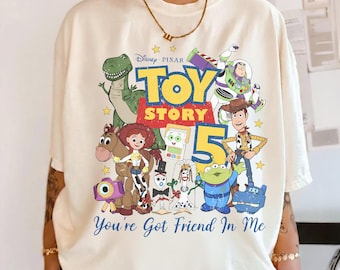 Toy Story 5 Shirt, Lilypad Buzz Woody Jessie, You've Got a Friend In Me Family Shirt, Vintage Toy Story 5 Movie 2026 Boxy Tee