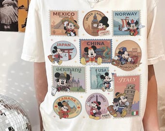 Comfort Colors® Mickey & Friends Epcot Center Since 1982 Shirt, Disney Epcot World Tour Tee, Epcot Travel Around The World, Family Gifts