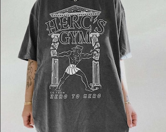 Vintage Herc’s Gym Comfort Colors Shirt, Retro 90s Disney Hercules Characters Shirt, Vintage Disneyland Family Matching, Gift For Father Day