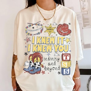 Disneyland Pixar Toy Story 5 I Knew It I Knew You Shirt, Toy Story 5 Birthday Shirt, Toy Story Were Turning 5 Ivory/Sand/Natural