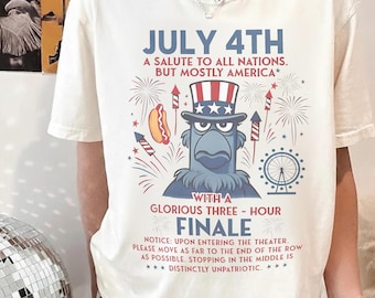 But Mostly America Shirt, Patriotic Sam Eagle Muppets July 4th Fireworks Celebration, Us Flag, Disney World Shirt