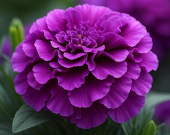 25 Purple India Marigold Seeds – Rare Vibrant Blooms, Easy Garden Growing, Pollinator-Friendly Flowers