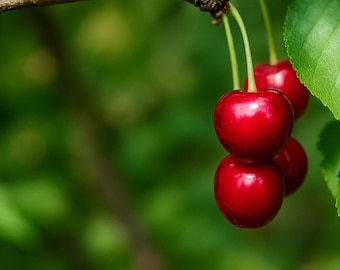 10 North Star Cherry Seeds - Hardy Dwarf Sour Cherry Tree for Gardens & Pots