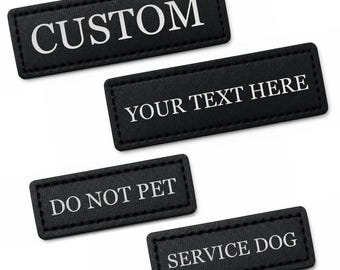 Custom Velcro Name Patch for Dog Harness, Personalized Pet ID Tag Replacement, Laser Engraved Embroidered Patch, Gift for Dog Lover