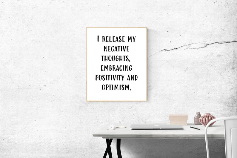 I Release my Negatie Thoughts Embracing Positivity and image 0