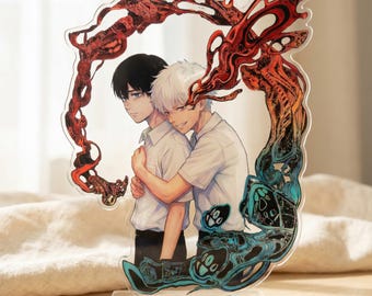 Hikaru & Yoshiki Fandom Charm Standee, Anime Summer Died Desk Decor Collectible
