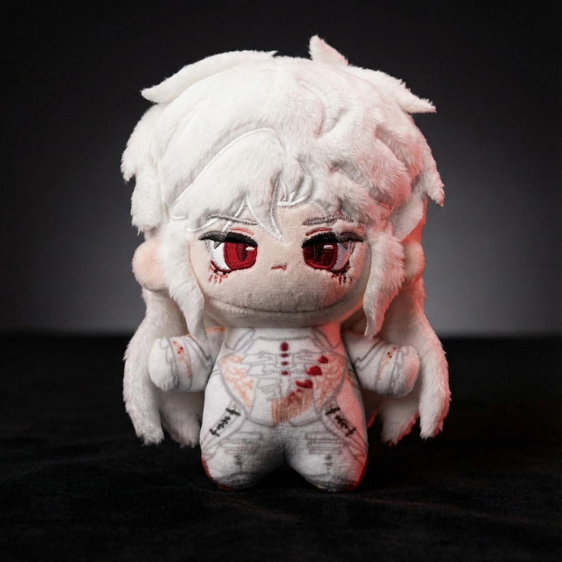 Gothic Vampire Sylus Doll, Handmade Love and deepspace Sylus Doll, Anime Plush Gift for Her image 5