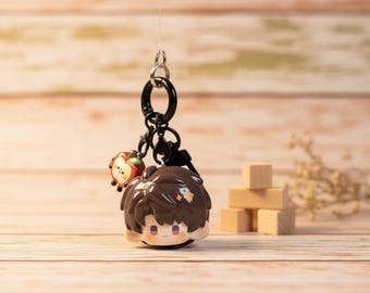Love And Deepspace Caleb Keychain, Handmade lovely Caleb image Keychain Charm, Anime Keychain Gift for Her