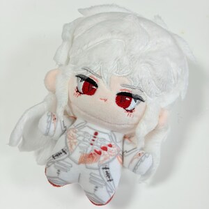 Gothic Vampire Sylus Doll, Handmade Love and deepspace Sylus Doll, Anime Plush Gift for Her image 3