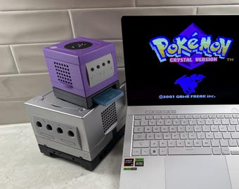 Mini GameCube Styled Gameboy Player (GB Operator) and Gameboy Game Storage