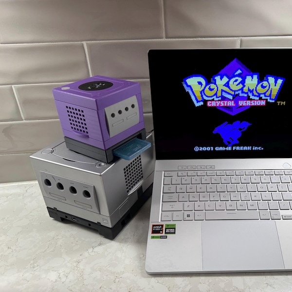 Mini reproductor de Gameboy estilo GameCube (operador GB) y almacenamiento de juegos de Gameboy