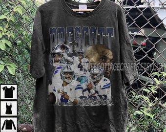 Prescott Vintage Bootleg Graphic Tee, Dallas Football Sweatshirt, Hoodie, Oversized Tshirt