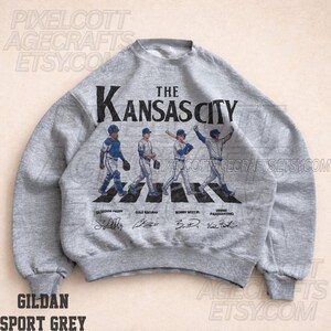 Kansas City Baseball Vintage Sweatshirt, Washed Tee, Comfort Colors Oversized Shirt image 4