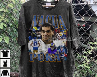 Nacua Vintage Bootleg Graphic Tee, Los Angeles Football Sweatshirt, Hoodie, Oversized Shirt