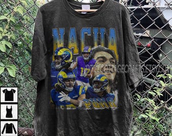 Nacua Vintage Bootleg Graphic Tee, Los Angeles Football Sweatshirt, Hoodie, Oversized Tshirt