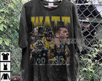 Watt Vintage Bootleg Graphic Tee, Pittsburgh Football Sweatshirt, Hoodie, Oversized Tshirt