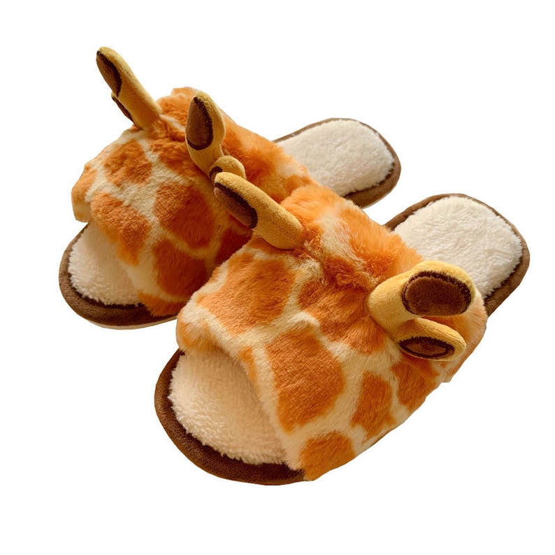 Giraffe Bedroom Slipperscute Giraffes Animal Slipper for - Etsy