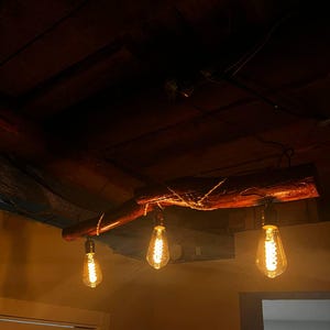 wooden chandelier, rustic chandelier, farmhouse chandelier, wood pendant light, handmade chandelier, ceiling light, boho chandelier