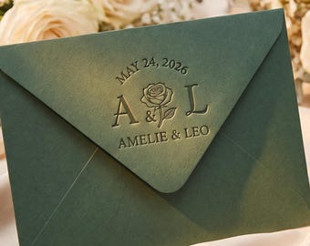 Custom Monogram Embosser, wedding embosser, Personalized Stationery Stamp, Invitation Embosser, Graduation gift