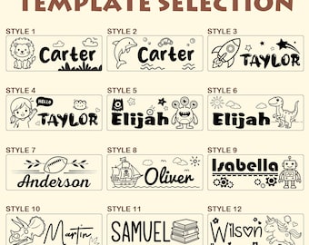 School Label Clothing Stamp, Clothing Label Stamp, Customized Name Stamp, Stamp for Kids, Fabric Stamp, Logo Stamp