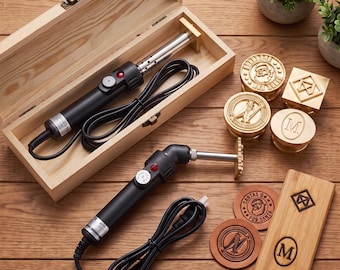 Custom Branding Iron for Wood, Personalized Brass Wood Branding Stamp, Woodworking Tool, Makers Mark Custom Stamp, Gift for Woodworker