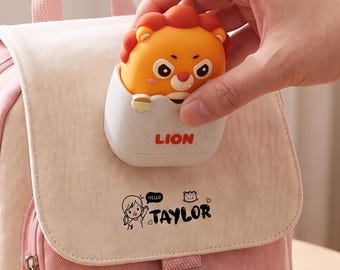Custom Double Clothing name stamp for school children, Cartoon Kid Seal Sweet for, Name Stamp, Fabric Stamp, Logo Stamp, Daycare Stamp