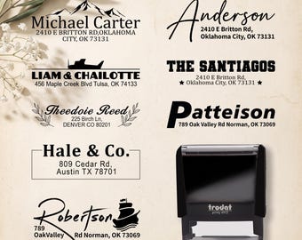 Address Stamp, Return Address Stamp, Custom Address Stamp, Self Inking Stamp, Personalized Stamp