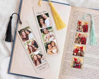 Personalized Bookmark with Picture, Mothers Day Gift, Photo Gift, Custom Photo Acrylic Bookmark