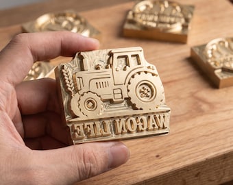 Custom Brass Branding Iron, Leather Stamp, Hot Foil Stamp