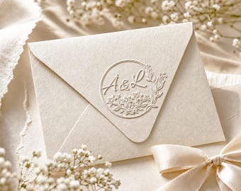 Personalized Wedding Embosser |  Custom Monogram | Names| Couples Names Logo | Wedding