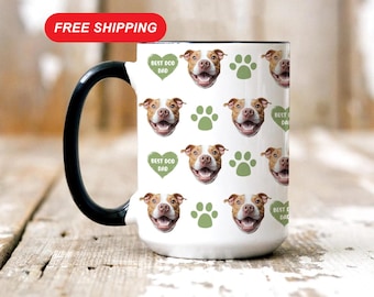 Custom Pet Photo Mug, Personalized Dog Cat Mug, Pet Mom Gift, Pet Dad Gift, Dog Mom Mug, Cat Dad Mug, Funny Pet Face Mug, Mothers Day Gift