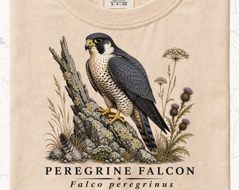 Peregrine Falcon Shirt | Cliffside Raptor Art | Bird of Prey Gift