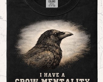 Crow Shirt | Bird Lover Gift | Corvid Humor Tee | Birdwatching Shirt