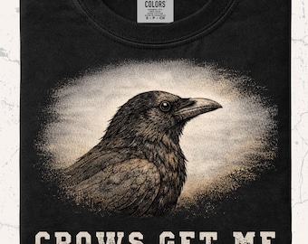 Crow Lover Shirt | Corvid Gift | Raven Lover Tee | Humorous Birdwatcher TShirt