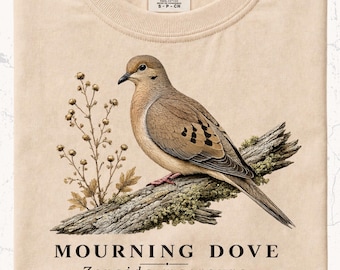 Mourning Dove Shirt, Backyard Bird Shirt, Cottagecore Tee, Nature Lover Gift