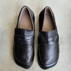 Women’s Leather & Suede Loafers, Handmade Anatomical Flats, Square Toe Wide Fit Shoes, Comfortable Slip On, Custom Color Options