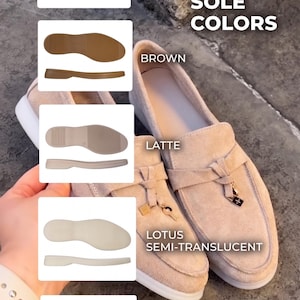 Handmade Suede Loafers for Women, Wide Fit Comfort Shoes, Italian Style Flats, Casual Slip On Shoes, Soft Leather Lined Loafers image 4