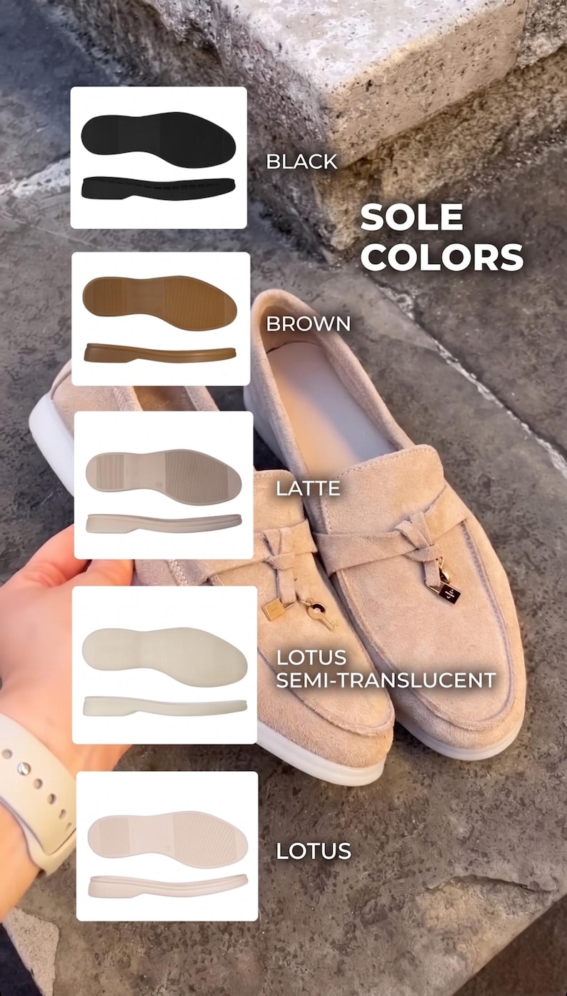 Handmade Suede Loafers for Women, Wide Fit Comfort Shoes, Italian Style Flats, Casual Slip On Shoes, Soft Leather Lined Loafers image 4
