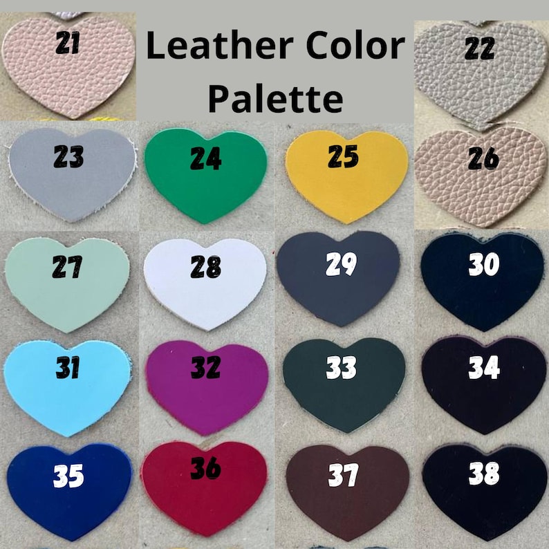 Custom color chart for leather and suede boots, choose your favorite shade for handmade women’s ankle boots